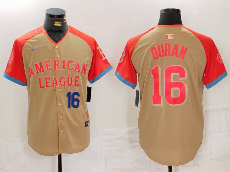 Men Boston Red Sox #16 Duran Orange All star 2024 Nike MLB Jersey style 4->new york mets->MLB Jersey
